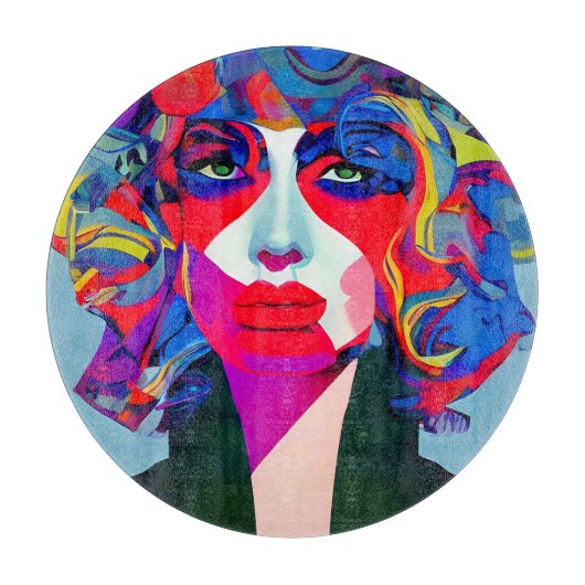 抽象芸術 カッティングボード (正面)