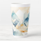 抽象芸術 カフェラテマグ (正面)