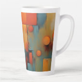 抽象芸術 カフェラテマグ (右)