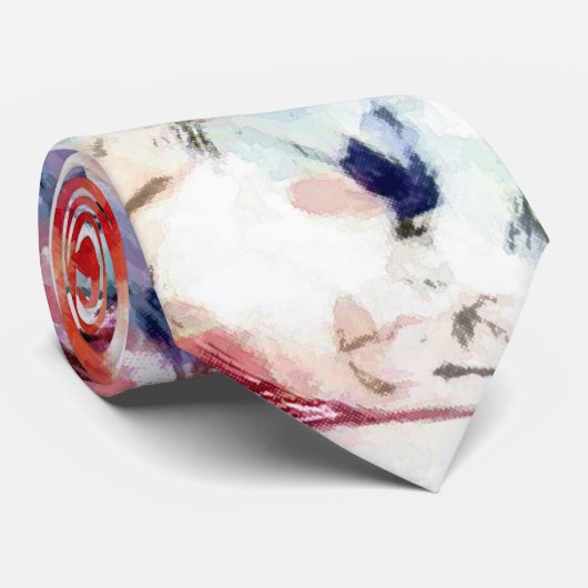 抽象芸術,カラフルパターン，明るさエレガントい ネクタイ (ロール)