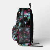 抽象芸術,カラフルパターン,明るさエレガントい プリントバックパック (右)