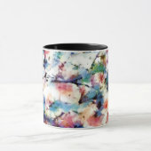 抽象芸術,カラフルパターン，明るさエレガントい マグカップ (中央)