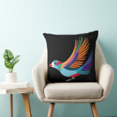 抽象芸術、カラフル鳥 クッション (椅子)