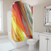 抽象芸術 カラフル シャワーカーテン (インサイチュ)