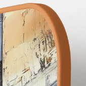 抽象芸術 カラフル ピックルボールラケット (左詳細)