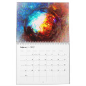 抽象芸術 カレンダー (2月 2027)