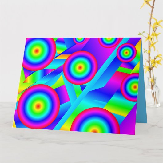 抽象芸術 カード (黄色い花)