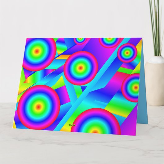 抽象芸術 カード (裏面)