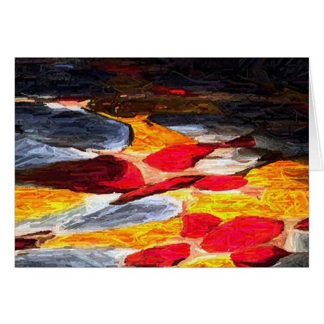 抽象芸術、カード (正面横)