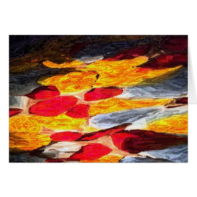 抽象芸術、カード (正面横)