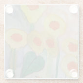 抽象芸術 ガラスコースター (裏面)