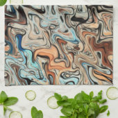 抽象芸術 キッチンタオル (折り畳み)