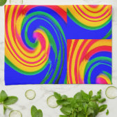 抽象芸術 キッチンタオル (折り畳み)