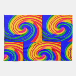 抽象芸術 キッチンタオル