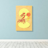 抽象芸術 キャンバスプリント (インサイチュ (ウッドフロア))