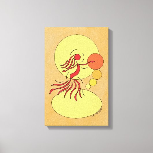 抽象芸術 キャンバスプリント (正面)