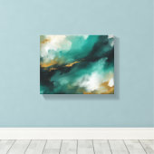 抽象芸術 キャンバスプリント (インサイチュ (ウッドフロア))