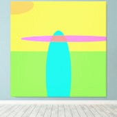 抽象芸術 キャンバスプリント (インサイチュ (ウッドフロア))