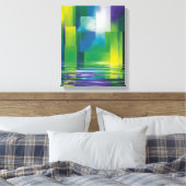 抽象芸術 キャンバスプリント (インサイチュ (寝室))