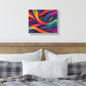 抽象芸術 キャンバスプリント (インサイチュ (寝室))
