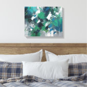 抽象芸術 キャンバスプリント (インサイチュ (寝室))