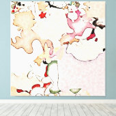 抽象芸術 キャンバスプリント (インサイチュ (ウッドフロア))