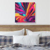 抽象芸術 キャンバスプリント (インサイチュ (寝室))