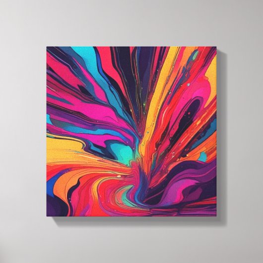 抽象芸術 キャンバスプリント (正面)