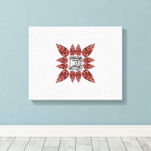 抽象芸術 キャンバスプリント (インサイチュ (ウッドフロア))