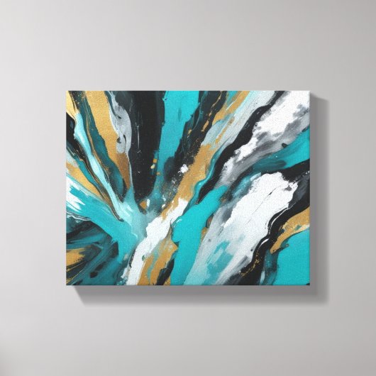 抽象芸術 キャンバスプリント (正面)