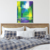 抽象芸術 キャンバスプリント (インサイチュ (寝室))