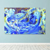 抽象芸術 キャンバスプリント (インサイチュ (ウッドフロア))