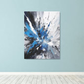 抽象芸術 キャンバスプリント (インサイチュ (ウッドフロア))