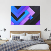抽象芸術 キャンバスプリント (インサイチュ (寝室))