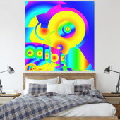 抽象芸術 キャンバスプリント (インサイチュ (寝室))