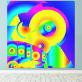 抽象芸術 キャンバスプリント (インサイチュ (ウッドフロア))