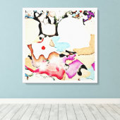 抽象芸術 キャンバスプリント (インサイチュ (ウッドフロア))