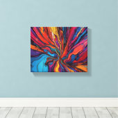 抽象芸術 キャンバスプリント (インサイチュ (ウッドフロア))