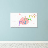 抽象芸術 キャンバスプリント (インサイチュ (ウッドフロア))