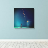 抽象芸術 キャンバスプリント (インサイチュ (ウッドフロア))