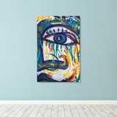 抽象芸術 キャンバスプリント (インサイチュ (ウッドフロア))