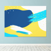 抽象芸術 キャンバスプリント (インサイチュ (ウッドフロア))