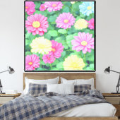 抽象芸術 キャンバスプリント (インサイチュ (寝室))