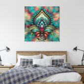 抽象芸術 キャンバスプリント (インサイチュ (寝室))