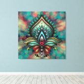 抽象芸術 キャンバスプリント (インサイチュ (ウッドフロア))