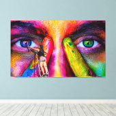 抽象芸術 キャンバスプリント (インサイチュ (ウッドフロア))