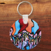 抽象芸術 キーホルダー (正面)