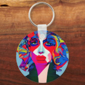 抽象芸術 キーホルダー (正面)