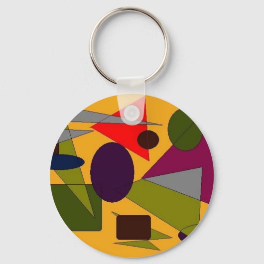 抽象芸術 キーホルダー (正面)