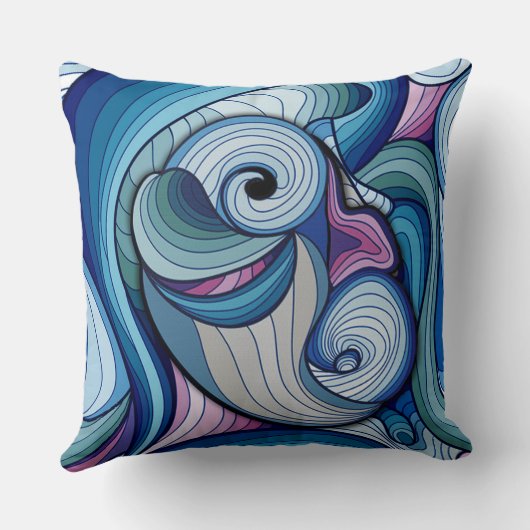 抽象芸術 クッション (裏面)